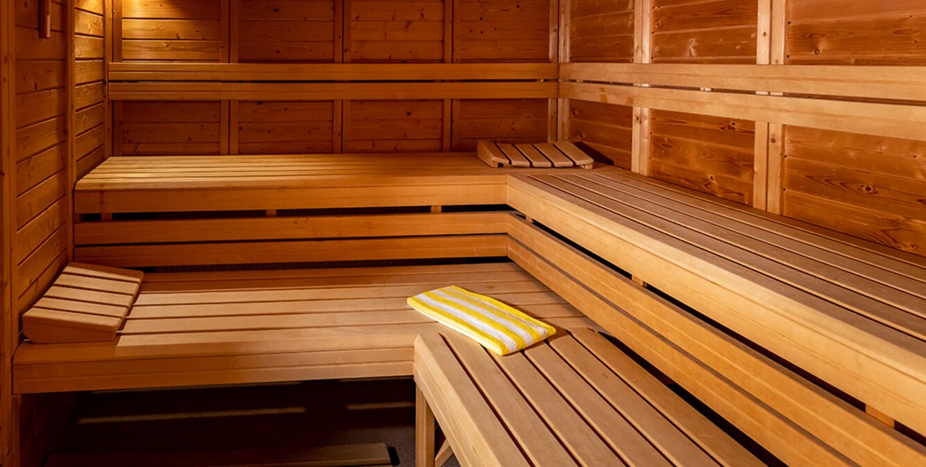 Einblick in die Sauna