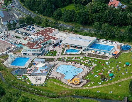 Freibad von oben