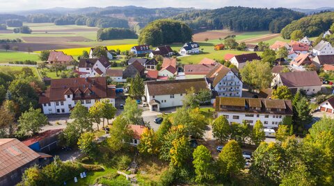 Ansicht über das Hotel