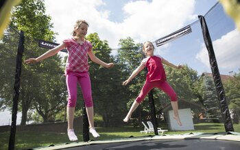 Trampolin springen