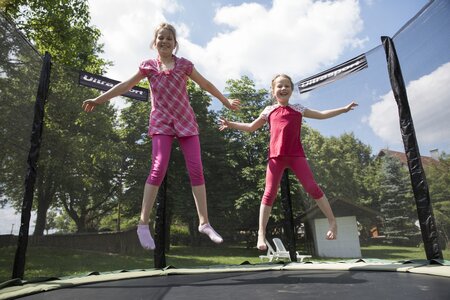 Trampolin springen